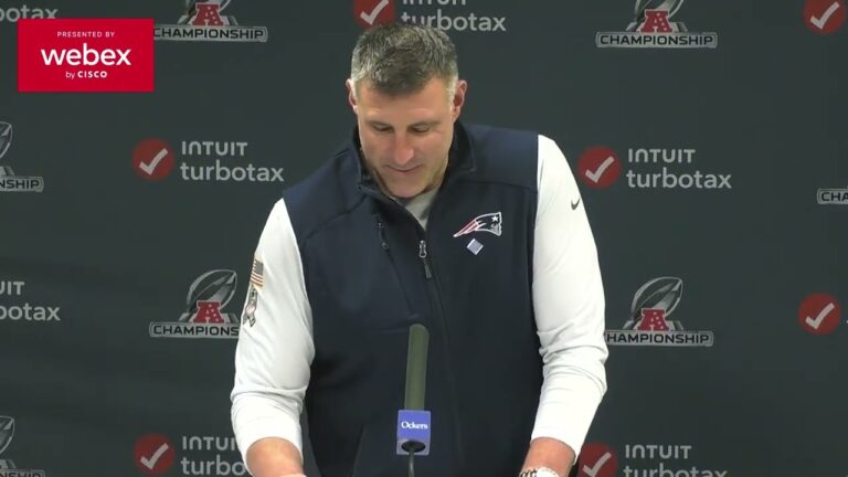 Mike Vrabel on the AFC Championship: We Have High Expectations. Patriots Press Conference