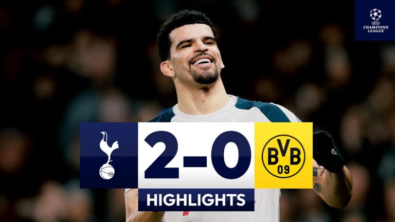 Tottenham Hotspur 2-0 Borussia Dortmund Champions League Highlights Dominic Solanke is BACK!