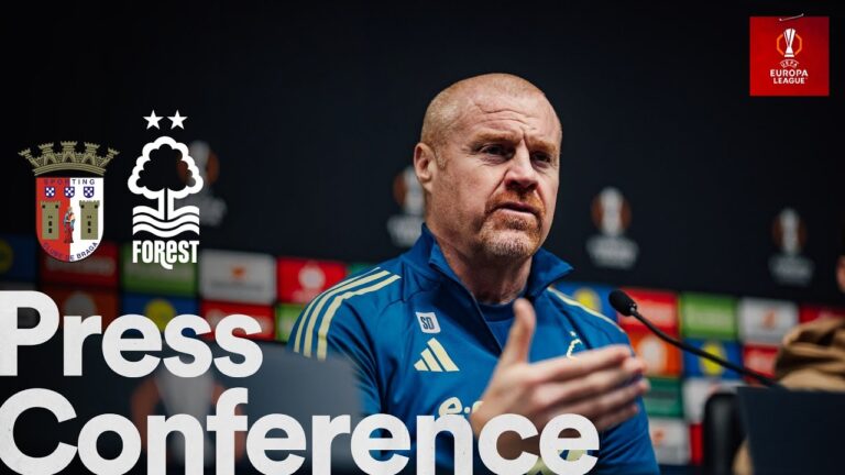 Sean Dyche & Ryan Yates Press Conference Braga vs Nottingham Forest UEFA Europa League