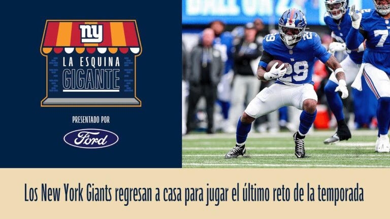 La Esquina Gigante Los New York Giants regresan a casa para jugar el último reto de la temporada