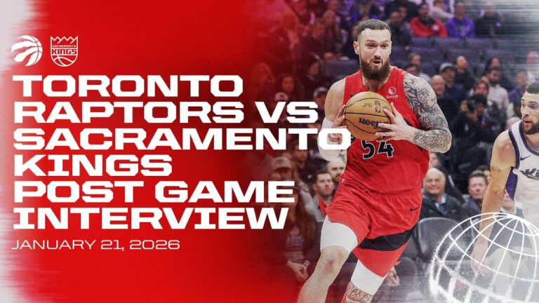 Toronto Raptors Full Media Availability Post Game at Kings January 21, 2026