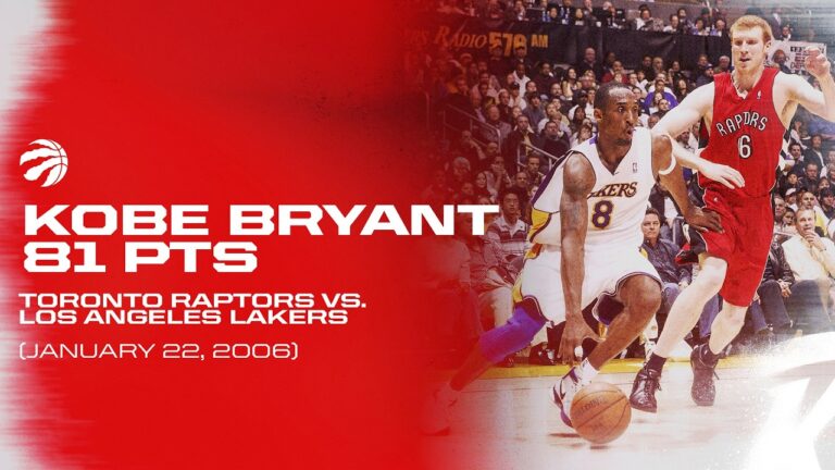 KOBE BRYANT 81 PTS Toronto Raptors vs. Los Angeles Lakers Jan.22, 2006