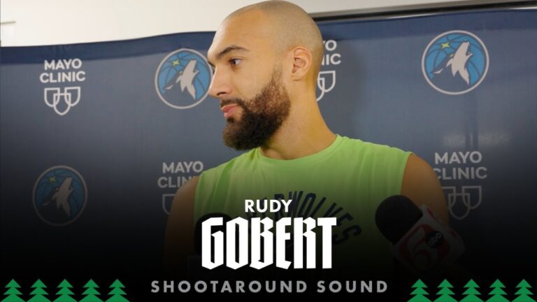 Were Here To Accomplish Something Bigger. Its On Us. Rudy Gobert Shootaround Sound 01.22.26