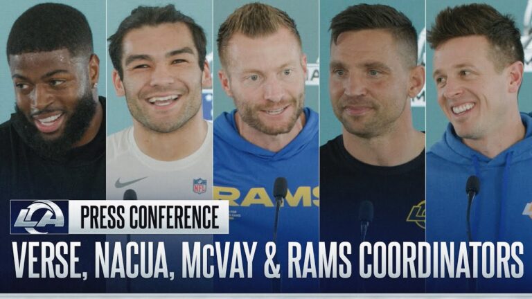 Jared Verse, Puka Nacua, Sean McVay & Rams Coordinators On Rams-Seahawks Game & Lumen Field Crowd