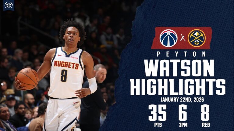 Peyton Watson CAREER-HIGH Game Highlights vs. WAS