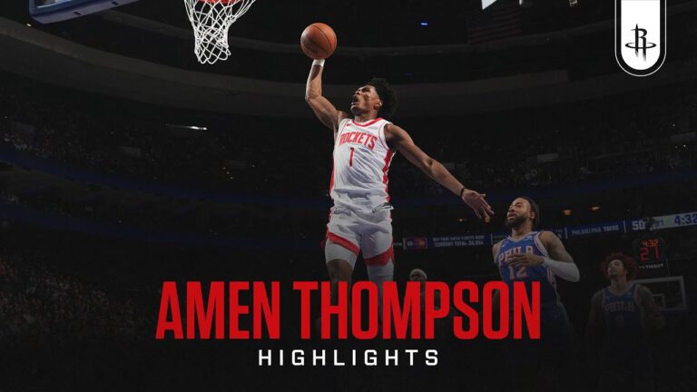 Amen Thompson (17 points) Highlights vs. Philadelphia 76ers