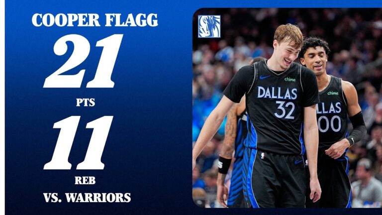 Cooper Flagg (21 PTS 11 REB) vs. Golden State Warriors January 22, 2026