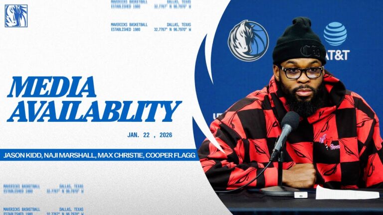 Jason Kidd, Naji Marshall, Max Christie, & Cooper Flagg Media Availability vs GSW 01 22 26