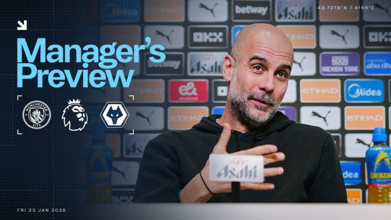 LIVE! MANAGER PREVIEW Pep Guardiola Man City v Wolves Premier League
