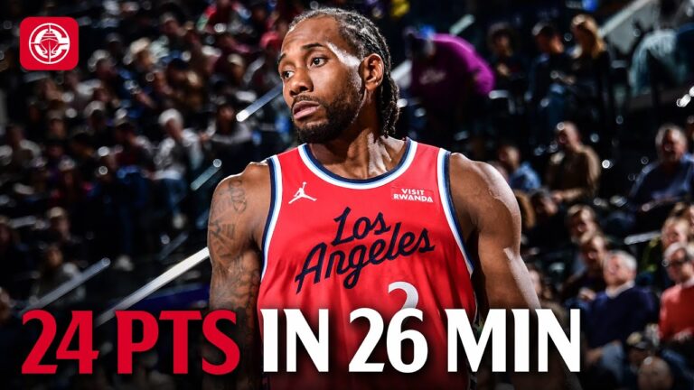 Kawhi Leonard Drops 24 PTS in 26 Minutes vs Lakers