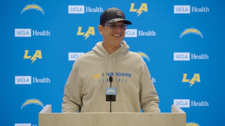 Jim Harbaugh On Lineup Vs Broncos LA Chargers