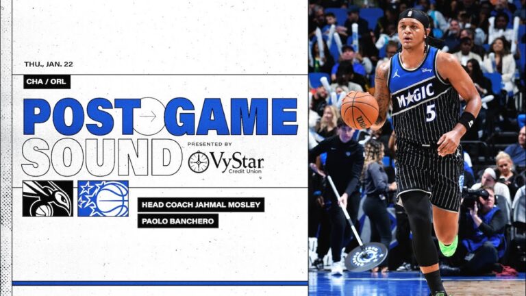 Postgame Sound: Charlotte Hornets Vs. Orlando Magic Coach Mose & Paolo Banchero