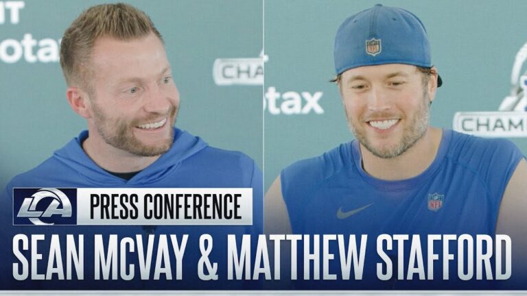 Sean McVay & Matthew Stafford On Sunday’s High-Stakes Matchup, Staying Present & Team Mindset