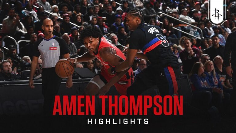 Amen Thompson (15 points) Highlights vs. Detroit Pistons
