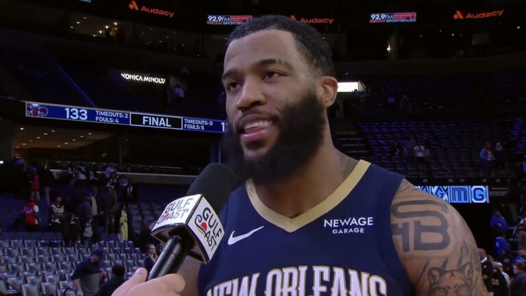 Saddiq Bey Walkoff Interview after Pelicans’ Win vs. Grizzlies