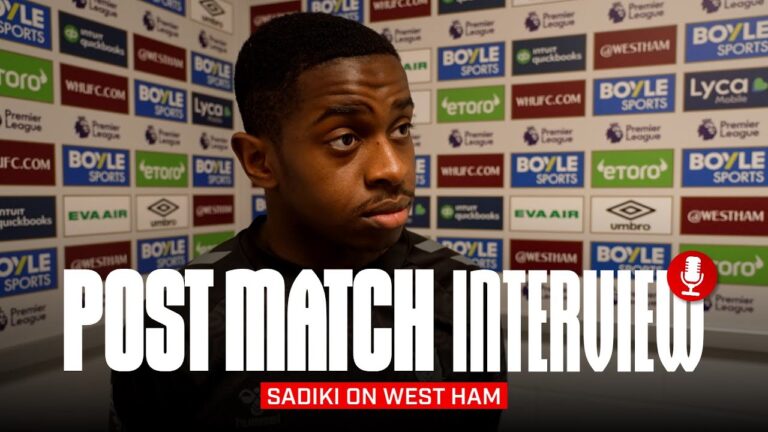 We have next week to react Noah Sadiki Post West Ham Post Match Interview