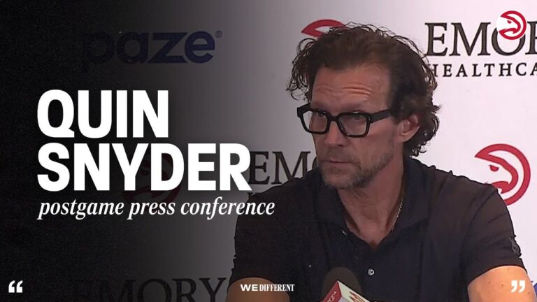 Hawks vs. Suns Postgame Press Conference: Quin Snyder