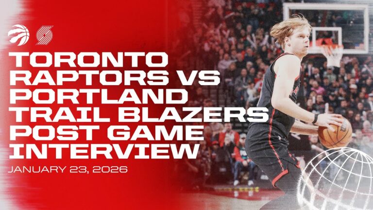 Toronto Raptors Full Media Availability Post Game at Trail Blazers January 23, 2026