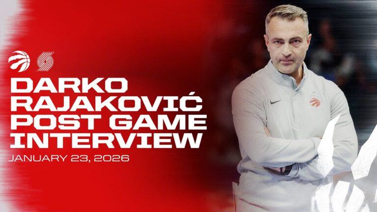Darko Rajakovic Post Game at Trail Blazers January 23, 2026