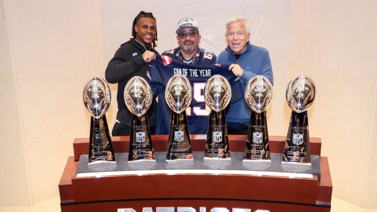 DeMario Douglas & Robert Kraft Surprise the 2025 New England Patriots Fan of the Year
