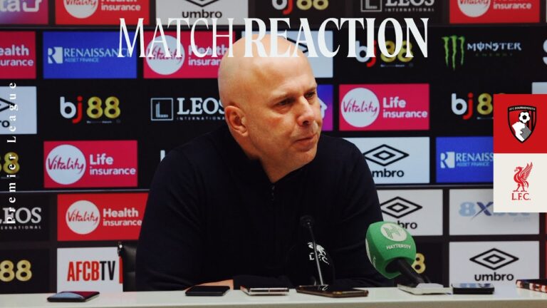 Arne Slot Reacts To Bournemouth 3-2 Liverpool Premier League