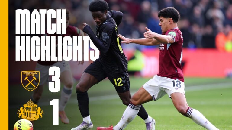 Defeat at the London Stadium West Ham 3 – 1 Sunderland AFC Premier League Highlights