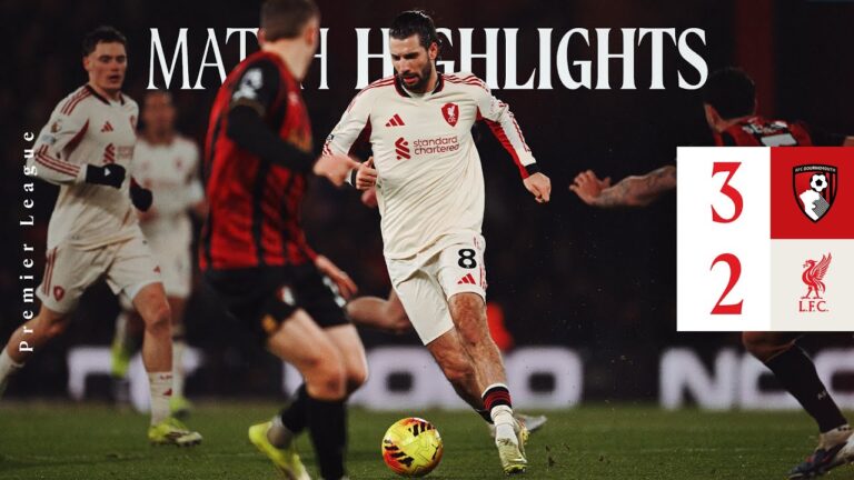 Highlights: Bournemouth 3-2 Liverpool Van Dijk &amp Szoboszlai Goals in Premier League Defeat