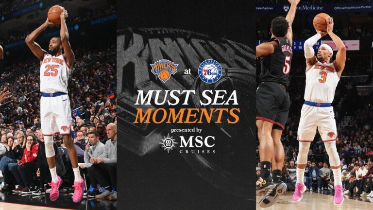 Knicks Defeat Philadelphia 76ers on the road January 24th, 2026