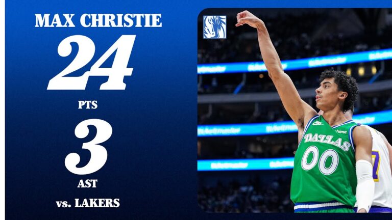 Max Christie (24 Points) vs. Los Angeles Lakers January 24, 2026