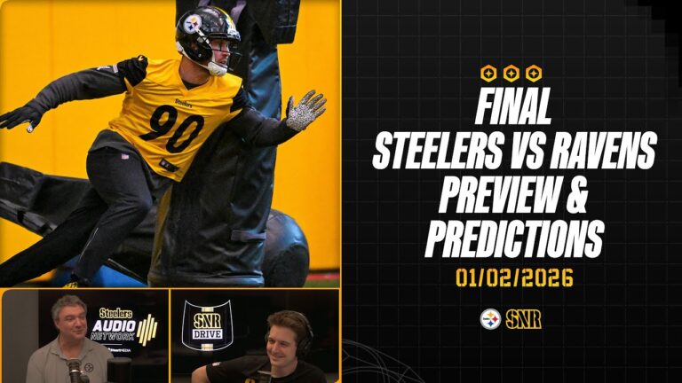 Final Steelers vs Ravens Preview & Predictions SNR Drive (Jan.2) Pittsburgh Steelers