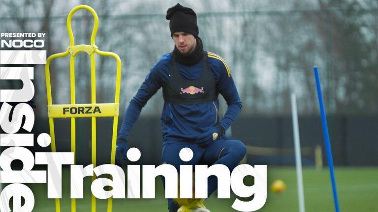 Getting ready for Everton away Inside Training