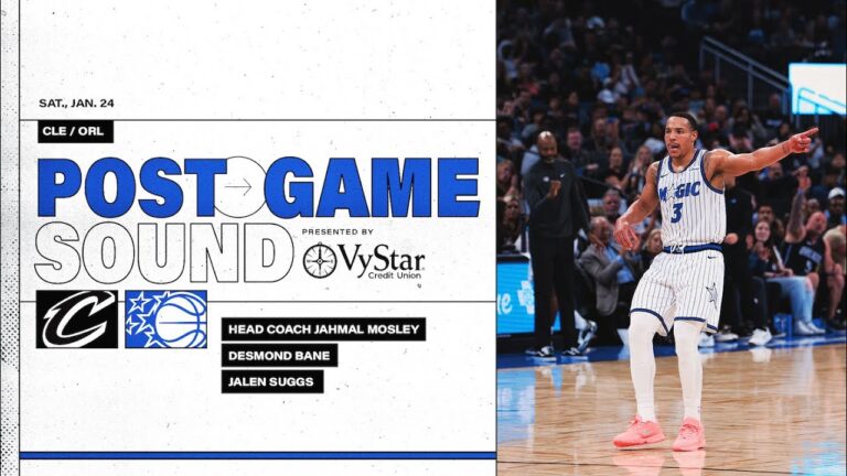 Postgame Sound: Cleveland Cavaliers Vs. Orlando Magic Coach Mose, Desmond Bane & Jalen Suggs