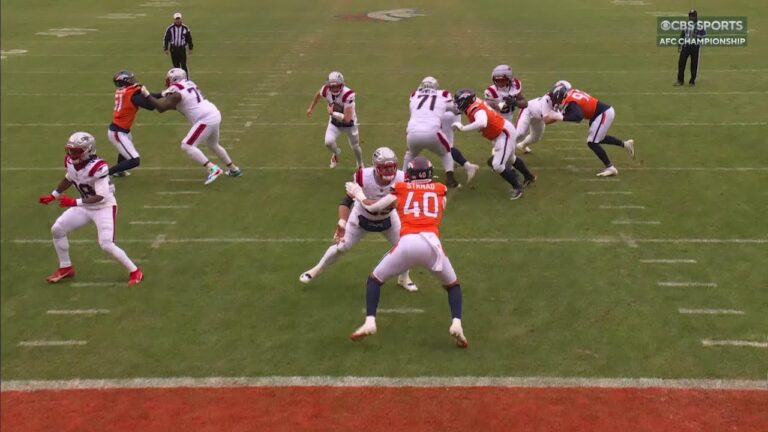 Maye sprints down the middle for a Pats’ TD