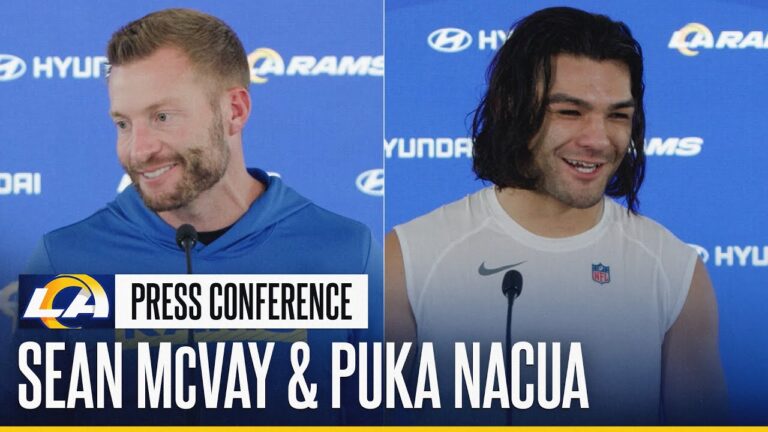 Sean McVay & Puka Nacua On Players Returning To Practice, Maintaining Confidence & Rams Culture