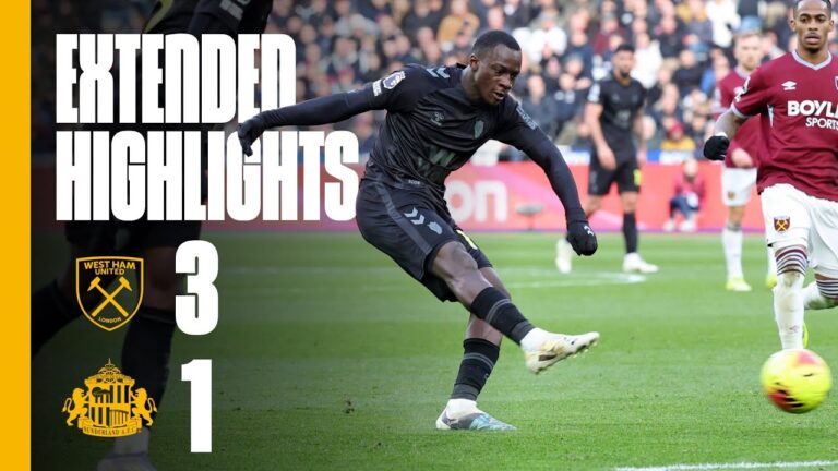 Extended Premier League Highlights West Ham 3 – 1 Sunderland AFC