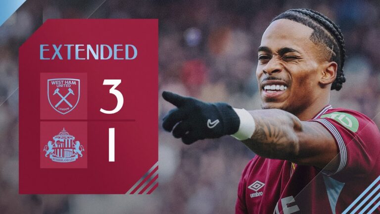 Hammers Take Second Consecutive Win West Ham 3-1 Sunderland Premier League Extendend Highlights