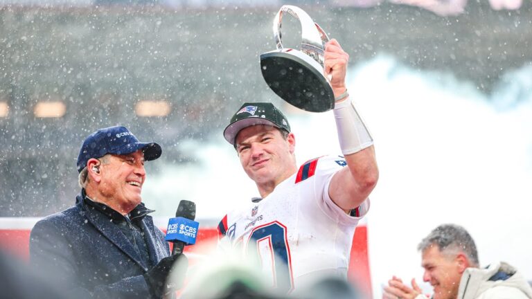 New England Patriots AFC Championship Trophy Presentation
