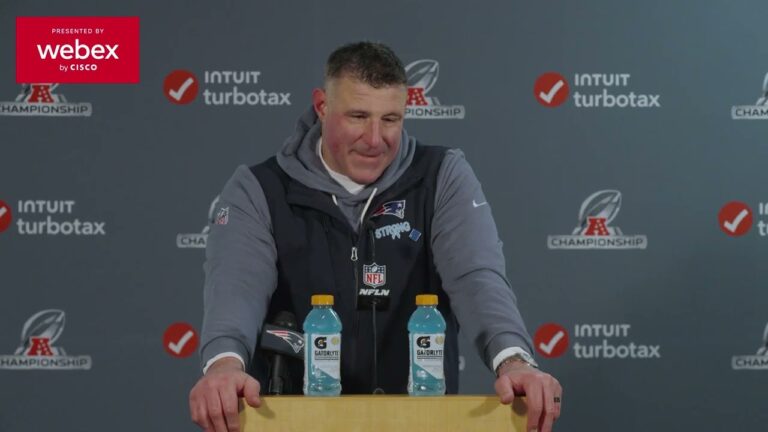 Mike Vrabel AFC Championship Postgame Press Conference Patriots