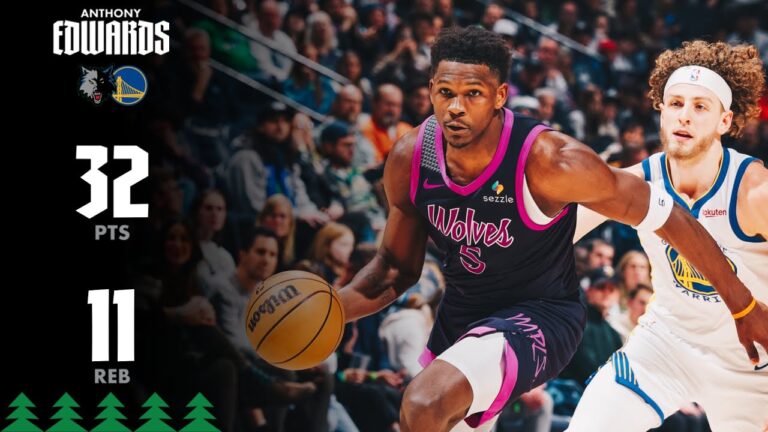 Anthony Edwards Double Double Against Golden State Warriors 1.25.26