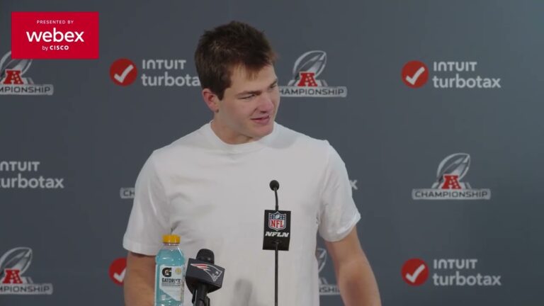 Drake Maye: Going to a Super Bowl, That Sounds Pretty Good. Patriots Press Conference
