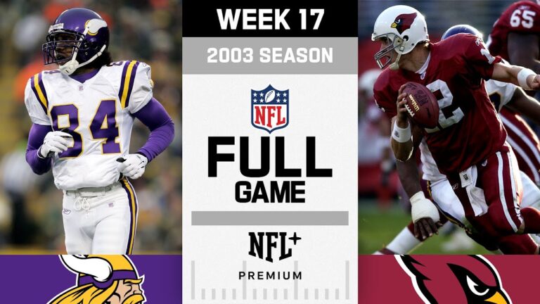Minnesota Vikings vs. Arizona Cardinals FULL GAME NFL 2003 Season Week 17