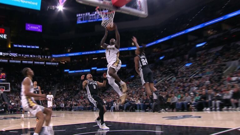Yves Missi Block to Zion Williamson Dunk vs. Spurs
