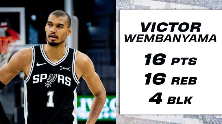 Victor Wembanyama Records Double-Double vs. Pelicans