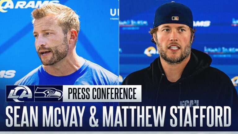 LIVE: Sean McVay & Matthew Stafford Postgame Press Conference After NFC Championship vs. Seahawks