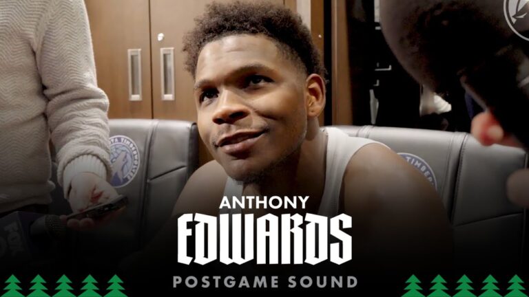 I Gotta Figure It Out. Anthony Edwards Postgame Sound 1.25.26