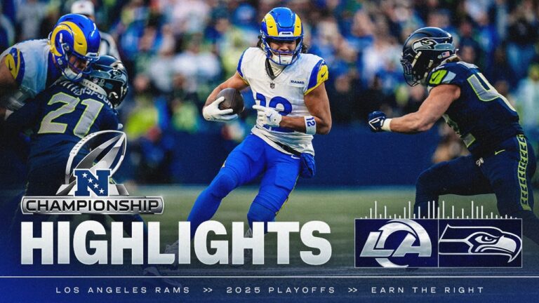 Highlights: Rams vs. Seahawks in NFC Championship Game – Puka Nacua’s TD, Kam Kinchens’ Sack & More