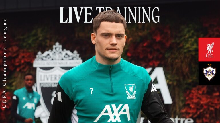 TRAINING LIVE: Liverpool vs Qarabag Reds prepare at the AXA Training Centre