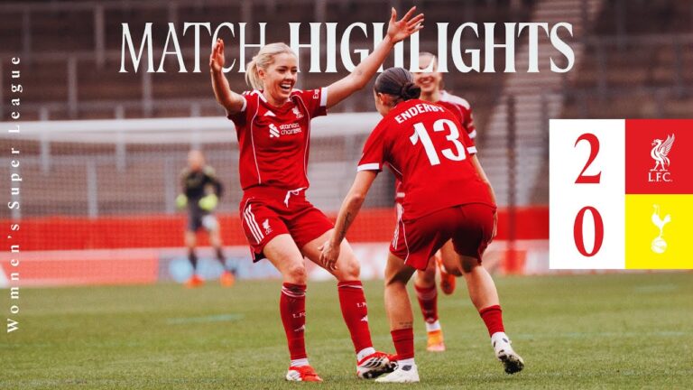 Highlights: Mia Enderby With Two Goals In DRAMATIC End! Liverpool FC Women 2-0 Tottenham