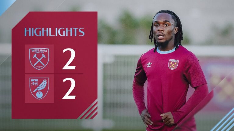 West Ham United U21 2-2 Norwich City U21 Premier League 2 Highlights