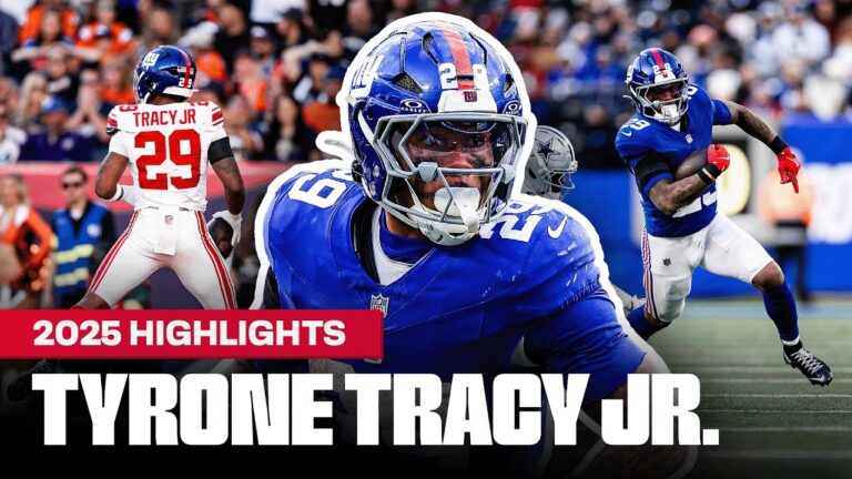 Tyrone Tracy Jr.&39s Top 2025 Season Highlights New York Giants